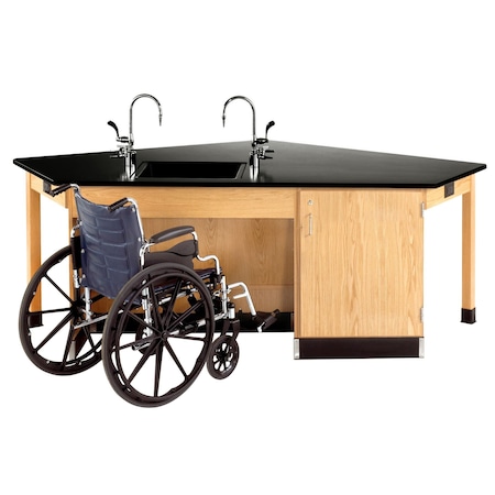 Diversified Spaces Workstation, 96" W, 36" Height, 350 lb. 2946K-L-ADA