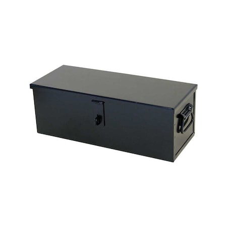 K&M Mfg #20 Toolbox 21-In. x 8-In. x 7-In. Black Powder Coat 1502
