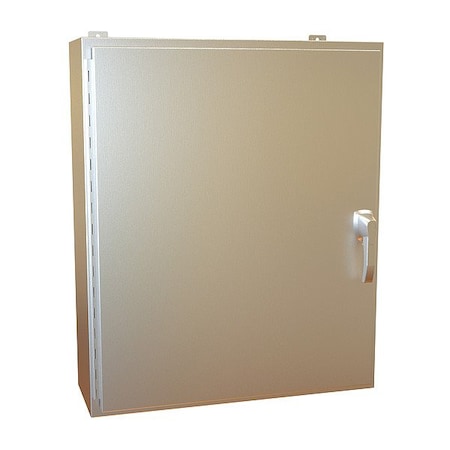 Hammond Handle Electrical Enclosure, 36 in H, 10 in D, 30 in W, 12, 13, 3R, 4, 4X, Stainless Steel HW363010SSHK
