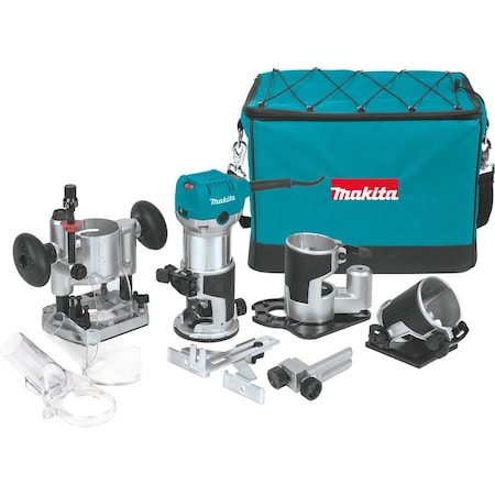 Makita 1-1/4 HP* Compact Router Kit RT0701CX3