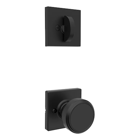 Kwikset Residential Handlesets Single Cylinder Reversible Matte Black 966MNKSQT-514.UNIV