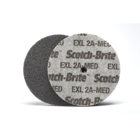 Scotch-Brite EXL Unitized Wheel, 2A Medium, 6 in x 3/20 in x 1 in, 24561A, 4PK XL-UW