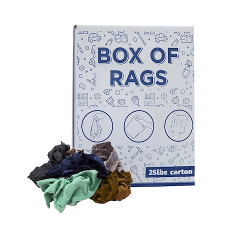 Supremeplus Recycled Corduroy Cloth Material Cleaning Rags, 25 lbs. Box SP-0301