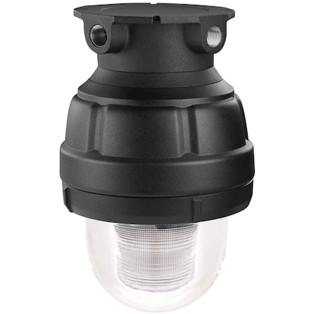 Federal Signal Strobe Light, Clear, Strobe Tube, 24V DC, 80 FPM, 8 13/16 in Dia., Surface 27XST-024C-4-MOD