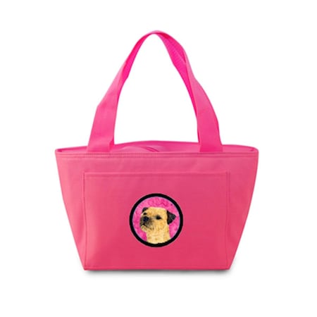 Carolines Treasures Pink Border Terrier Zippered Insulated School Washable And Stylish Lunch Bag Cooler LH9368PK-8808