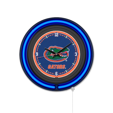 Holland Bar Stool University of Florida 15 Double Neon Wall Clock Clk15BK
