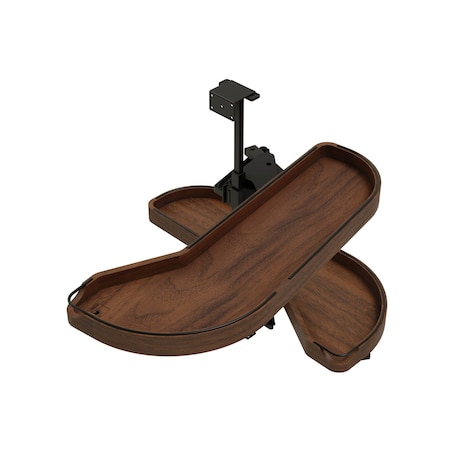 Rev-A-Shelf Girasolo Wood/Black Right 32-1/16"W Soft-Close Craftsman 487CC-WN-12-RMB
