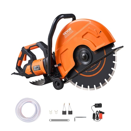 Vevor 12'' Electric Concrete Saw Wet/Dry Saw Cutter with Water Pump and Blade DC305