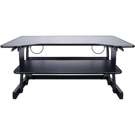 Lorell Standing Desk Converter, 32 in W, Black LLR81974