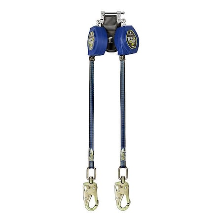 Falltech EdgeCore(TM) Self-Retracting Lifeline, D-Ring, Aluminum, 2 Leg(s), 420 lb Weight Capacity 84106TP1