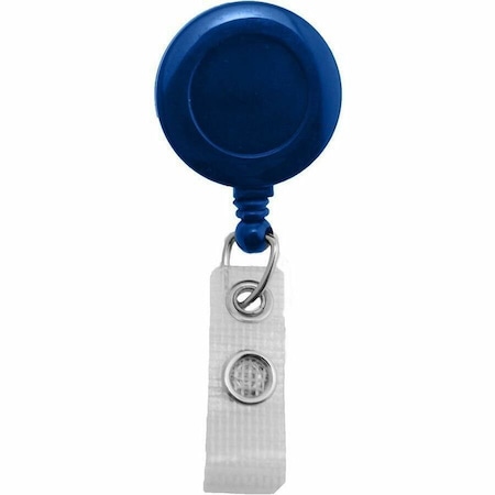 Brady BADGE REEL, BLUE, ROUND SPRING CLIP REEL, NO STICKER, REINFORCED VINYL STRAP 2120-4752