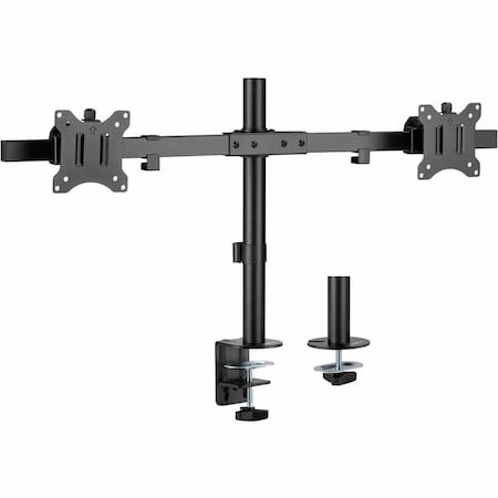 Rocstor ERGOREACH EP17 DUAL MONITOR POLE MOUNT, C-CLAMP & GROMMET-SUPPORTS, TWO 32DISPL Y10N005-B1