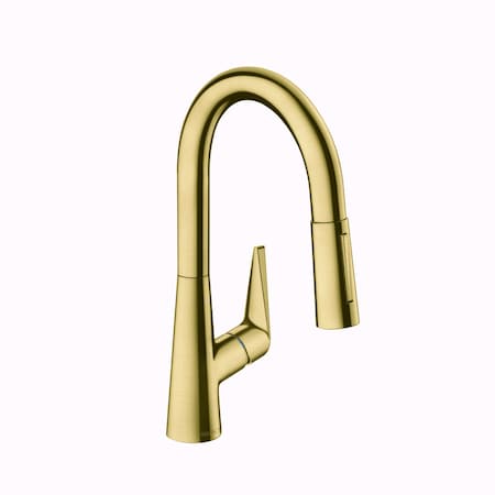Hansgrohe Talis S Prep Kitchen Faucet, 2-Spray Pull-Down, 1.75 GPM in Brushed Gold Optic 72815251