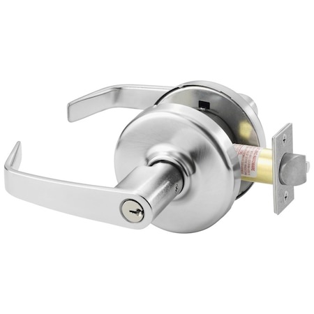 Corbin Russwin Grade 1 Entrance/Office Cylindrical Lock, Newport Lever, D Rose, Conventional Cylinder, Satin Chrom CL3151 NZD 626