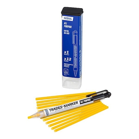 Markal Trades-Marker All-Surface Marker, Yellow 96131
