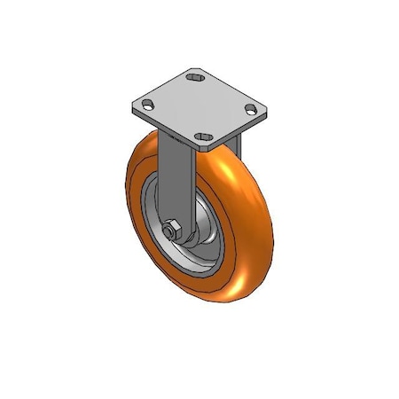 Albion kingpinless-8x2-orange-rigid-Caster-1500lb 110AN08228R01