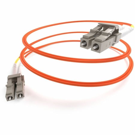 Unc Group Fiber Optic Patch Cable, Lc-Lc, 50 125 Multimode Duplex, Orange, 20M FJ5LCLC-20M