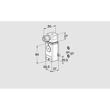 Honeywell Kromschroder Gas Pressure Switch, 3–500 mbar, DG..C Series, UL/FM KS75455251