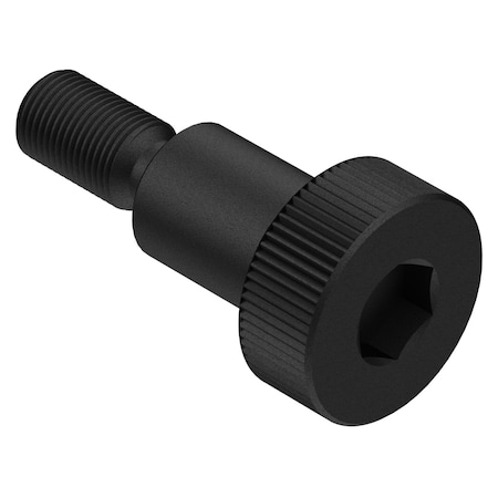Ampg Cap Head Shoulder Bolts Knurled Hex Drive Coarse Thread 3/16inx1-3/4in Alloy Steel Black Oxide BLTS18-0187-1750ASB