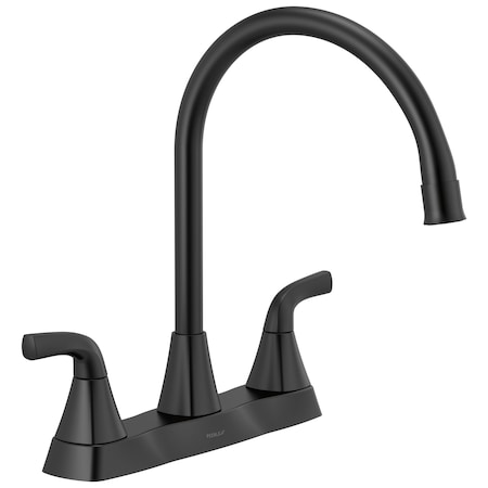 Peerless Parkwood Two Handle Kitchen Faucet In Matte Black P2935LF-BL