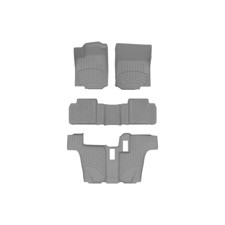 Weathertech Grey, Front and Rear and Rear FloorLiner HP 46401-1-2-3IM