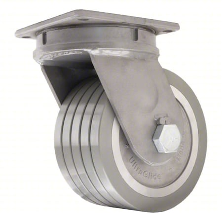 Hamilton Plate Caster, Swivel, Polyurethane, 13"H S-ZFMD-105SWF95