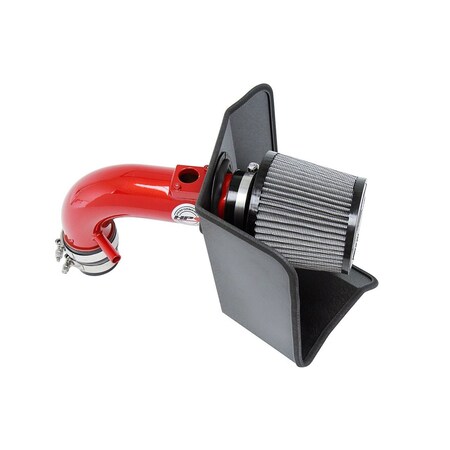 Hps Performance Air Intake Kit with Heat Shield, Red, 827-696R