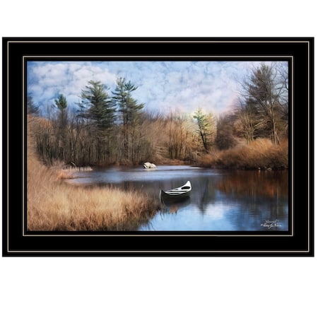 Homeroots Riverside 2 Black Framed Print Wall Art 405553