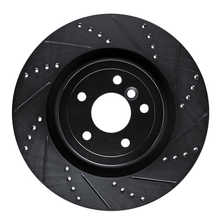 Dynamic Friction Co DFC Brake Rotor - Drilled and Slotted - Black 633-20035R