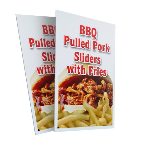 Signmission Bbq Pork Sliders, Plastic Signs Only 24 Inch x 36 Inch, Corrugated Plastic, 2PK CSB-2436-2PACK-Bbq Pork Sliders