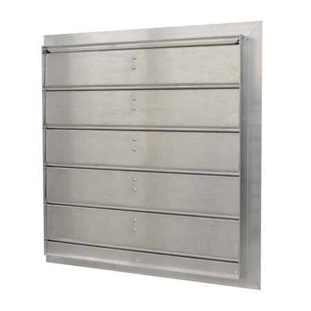 Canarm Manual Damper, Aluminum, Square SR3224X24