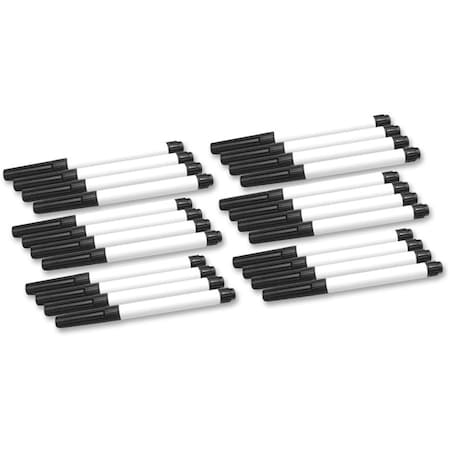 Flipside Dry Erase Fine Point Markers, Black, Classpack, 24PK 32008