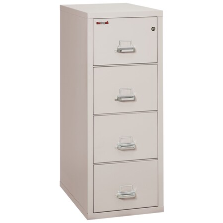 Fireking 4 Drawer, 1 Hr Fire & Impact Rated, Vertical, 31" depth Legal Platinum 4-2131-CPL