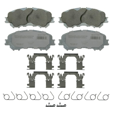Wagner Brake OEX Front Disc Brake Pad Set Premium Ceramic,  OEX1737