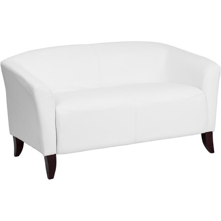 Flash Furniture Loveseat, 29" x 29", Upholstery Color: White 111-2-WH-GG
