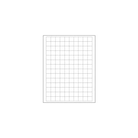 Bubblefast 3/4 x 3/4'' White Rectangle Laser Labels-140 Labels per Sheet BFLL138