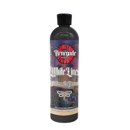 Renegade Products Usa Renegade White Lines Whitewall Tire Cleaner 8 Oz. LFGRPCLRWLWC8OZ