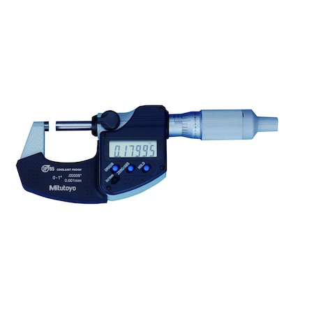 Mitutoyo Digimatic Outside Micrometer, I/M 0-1 In, .0001 In, NO, RT 293-349-32