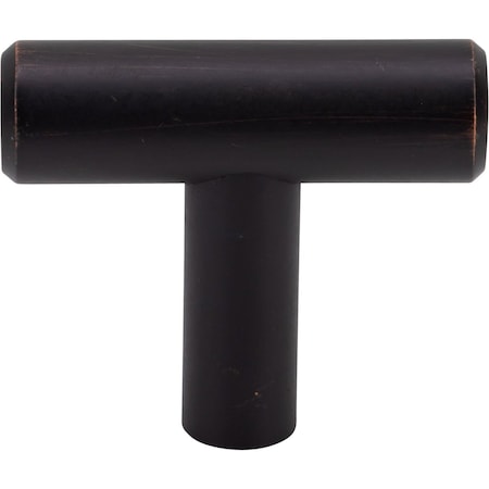 Designperfect 1-9/16 Overall Length Cabinet T-Knob, Matte/Flat Black DPA-T14KBLK