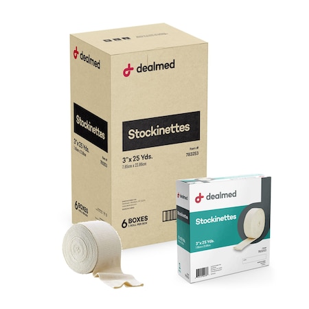 Dealmed Stockinettes, 25 Yds X 3, 6PK 783253