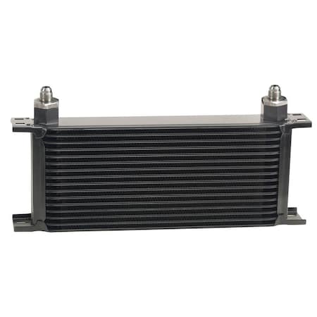 Derale 51606 5 in. 16 Row Series Stack Plate Cooler, -6 AN Inlets DER51606