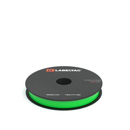 Labeltac LabelTac 4 and Pro Model High Performance 10-Year Vinyl Supply 0.5in x 150ft, Hi-Vis Green LT0522HP