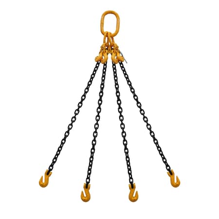 Starke Chain Sling, 3/8in, G80, Grab Hook, with Chain Adjuster, 2 ft SCSG8038-4LGA-2