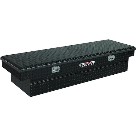 Delta Crossover Truck Box, 9.2 cu-ft, 3-Compartment, 70 in L, 21 in W, 14-1/4 in H, Aluminum, Black 1-232002/232002