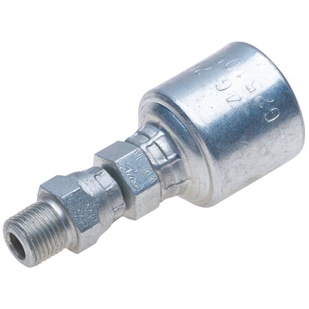 Gates Male Pipe Swivel NPTF - Without 30 Cone Seat MegaCrimp G25105-1208