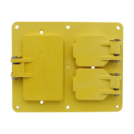 Ericson Coverplate, Outlet Box, Double Gang 3267W