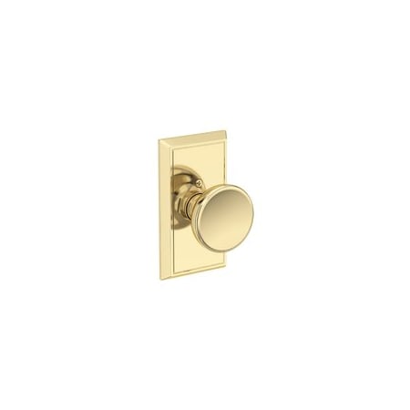Baldwin Residential Door Knobs Half Dummy Reversible Non-Lacquered Brass HDSOLHFR031
