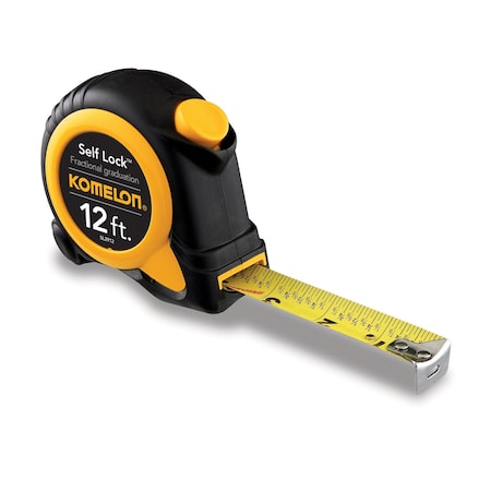 Komelon Self Lock 12 ft. L X 5/8 in. W Auto Lock Tape Measure SL2912