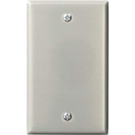 Leviton Blank Wallplate, Weather-Resistant, Gang 1, Aluminum 83014-EXT