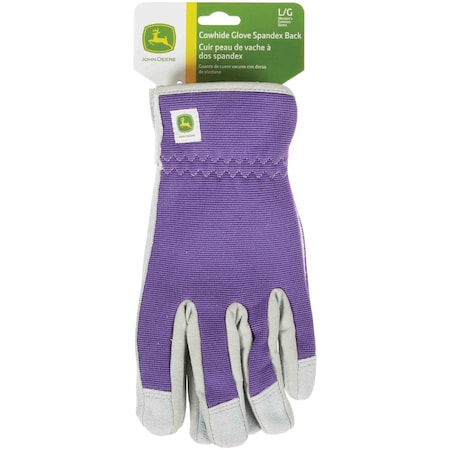 John Deere Womens Medium/Large Cowhide Leather Work Glove JD86019-WML